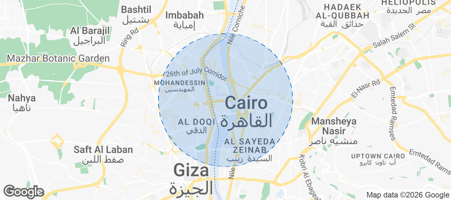 El Zamalek Airbnb map